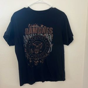 Ramones Black Graphic Tee Shirt